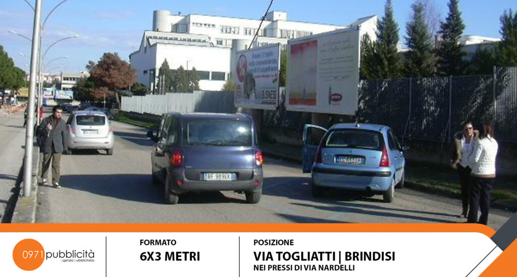 BRINDISI | VIA TOGLIATTI (PRESSO VIA NARDELLI) | POSTER 6X3