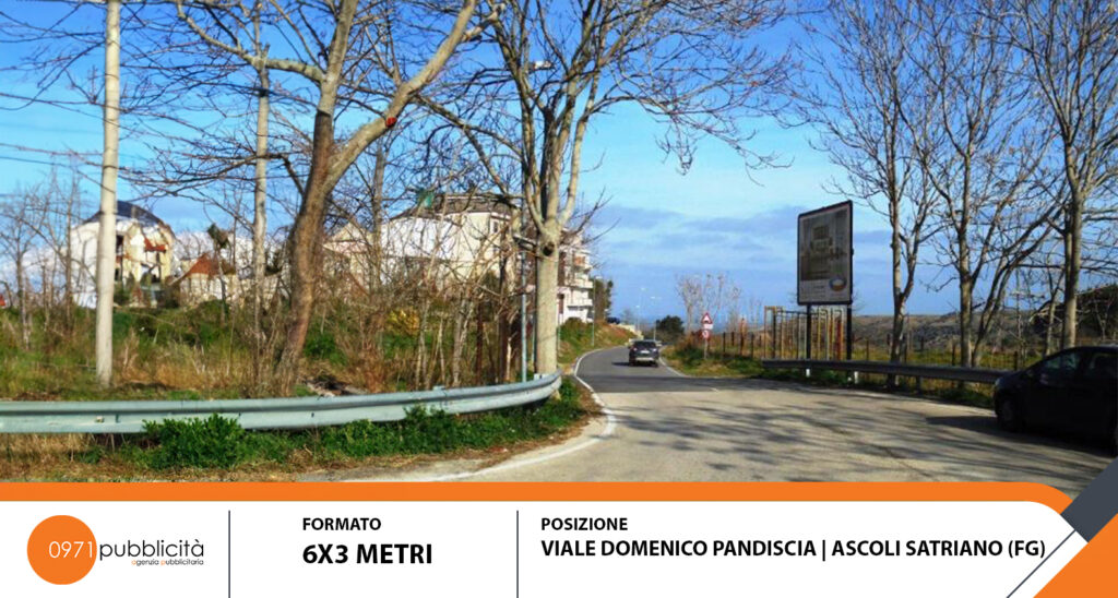 ASCOLI SATRIANO | VIA DOMENICO PANDISCIA | POSTER 6X3
