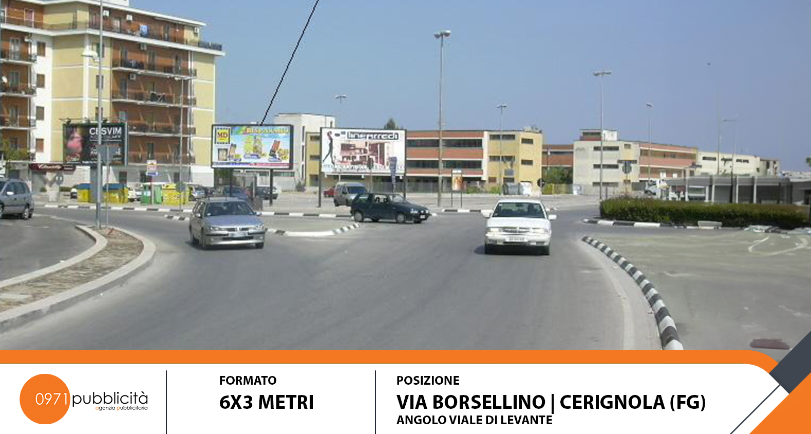 CERIGNOLA | VIA BORSELLINO (ANGOLO VIALE DI LEVANTE) | POSTER 6X3