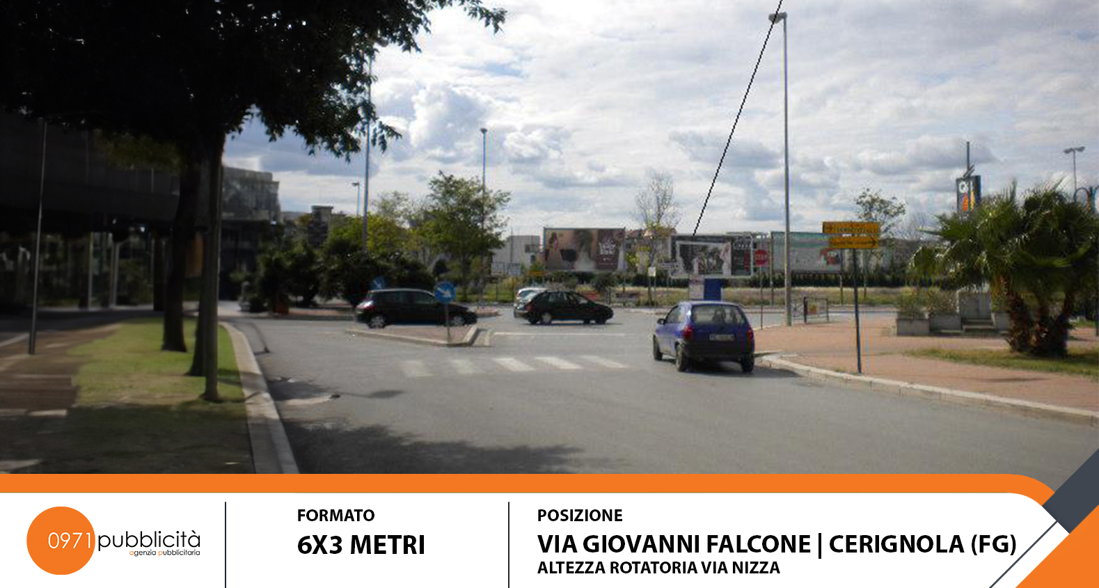 CERIGNOLA | VIA FALCONE (ROTONDA VIA NIZZA) | POSTER 6X3