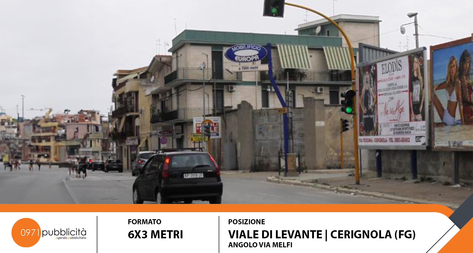CERIGNOLA | VIALE U.S.A. (ACCANTO STAZIONE DEI VIGILI DEL FUOCO) | POSTER 6X3