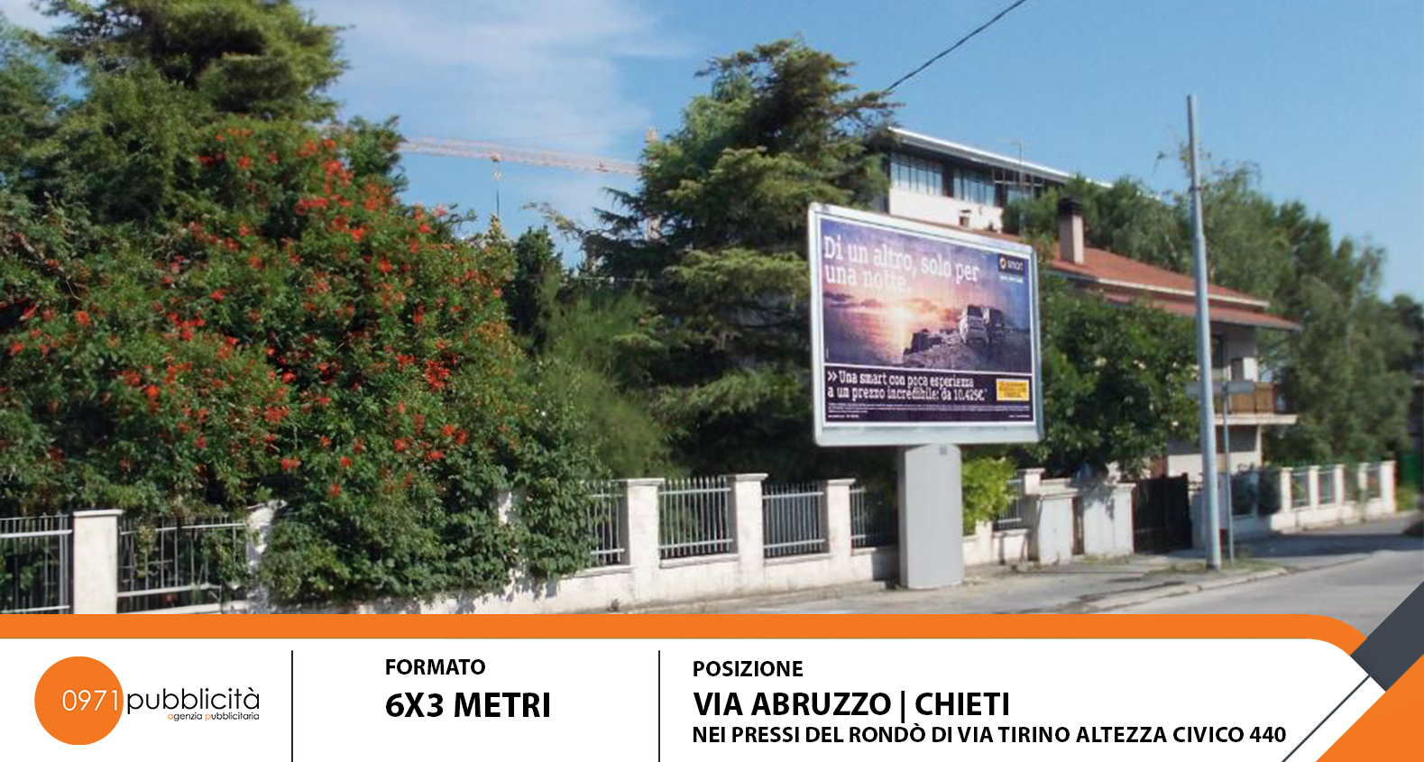 CHIETI | VIA ABRUZZO (PRESSO RONDO' VIA TIRINO #440) | POSTER 6X3
