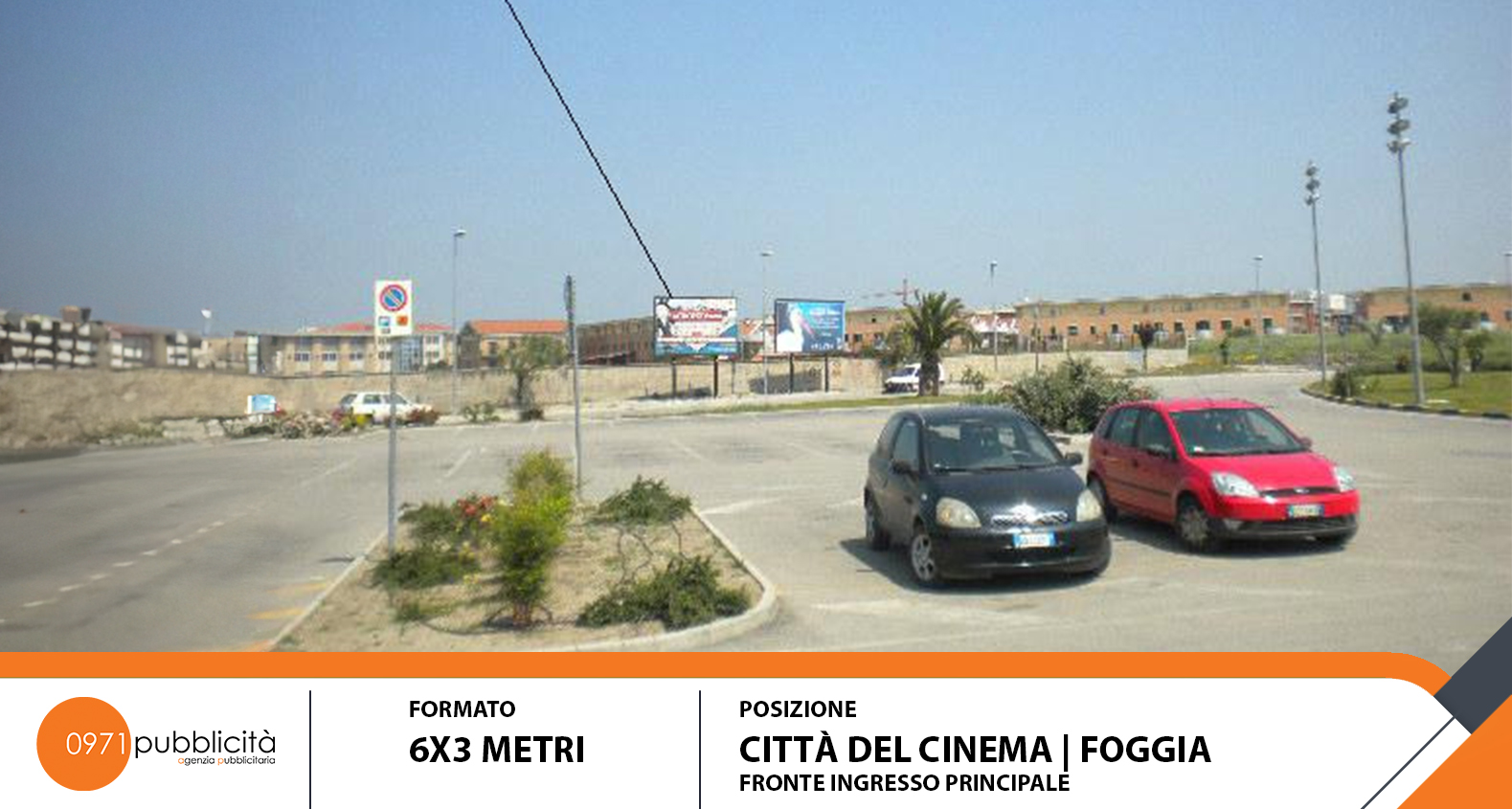 FOGGIA | CITTA' DEL CINEMA (FRONTE INGRESSO PRINCIPALE) | POSTER 6X3