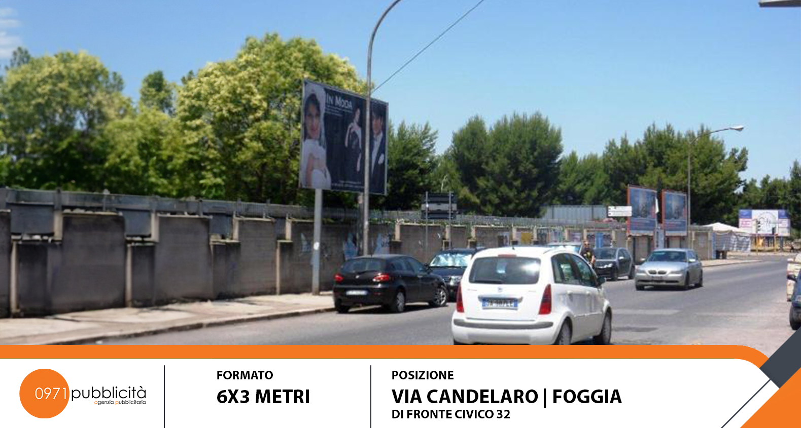 FOGGIA | VIA CANDELARO (FRONTE CIVICO #32) | POSTER 6X3