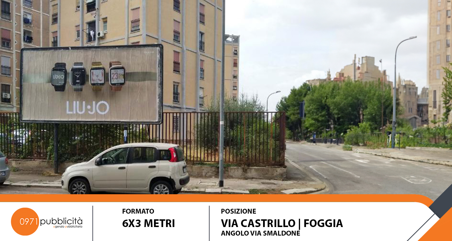 FOGGIA | VIA CASTRILLO (ACCANTO VIA SMALDONE) | POSTER 6X3