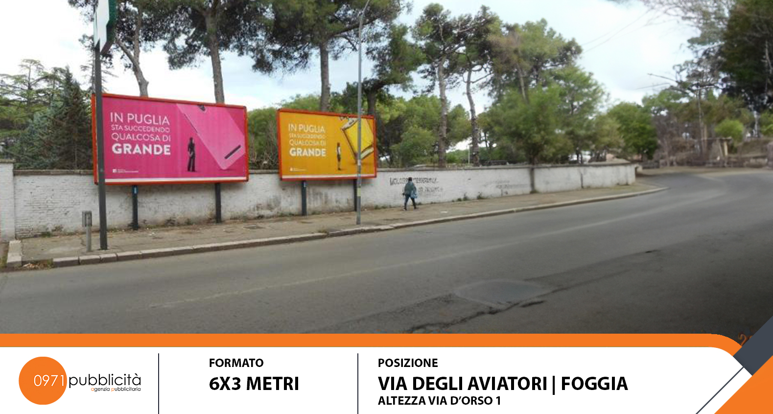 FOGGIA | VIA DEGLI AVIATORI (ALTEZZA VIA D'ORSO #1) | POSTER 6X3