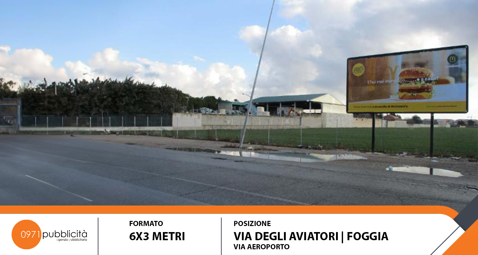 FOGGIA | VIA DEGLI AVIATORI (VIA AEREOPORTO) | POSTER 6X3