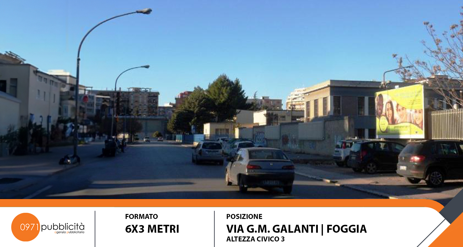 FOGGIA | VIA G.M. GALANTI #3 | POSTER 6X3