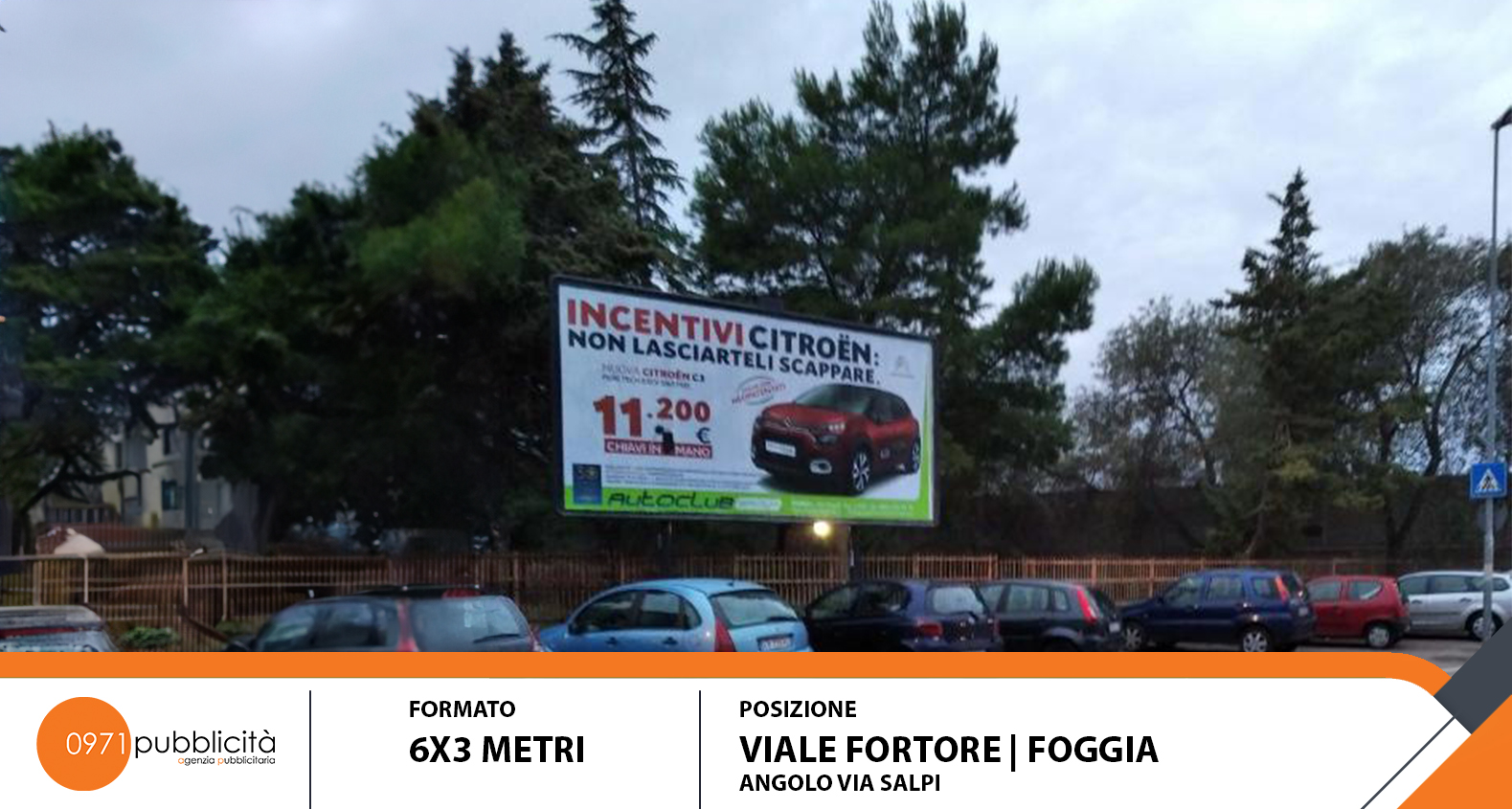 FOGGIA | VIALE FORTORE (ANGOLO VIA SALFI) | POSTER 6X3