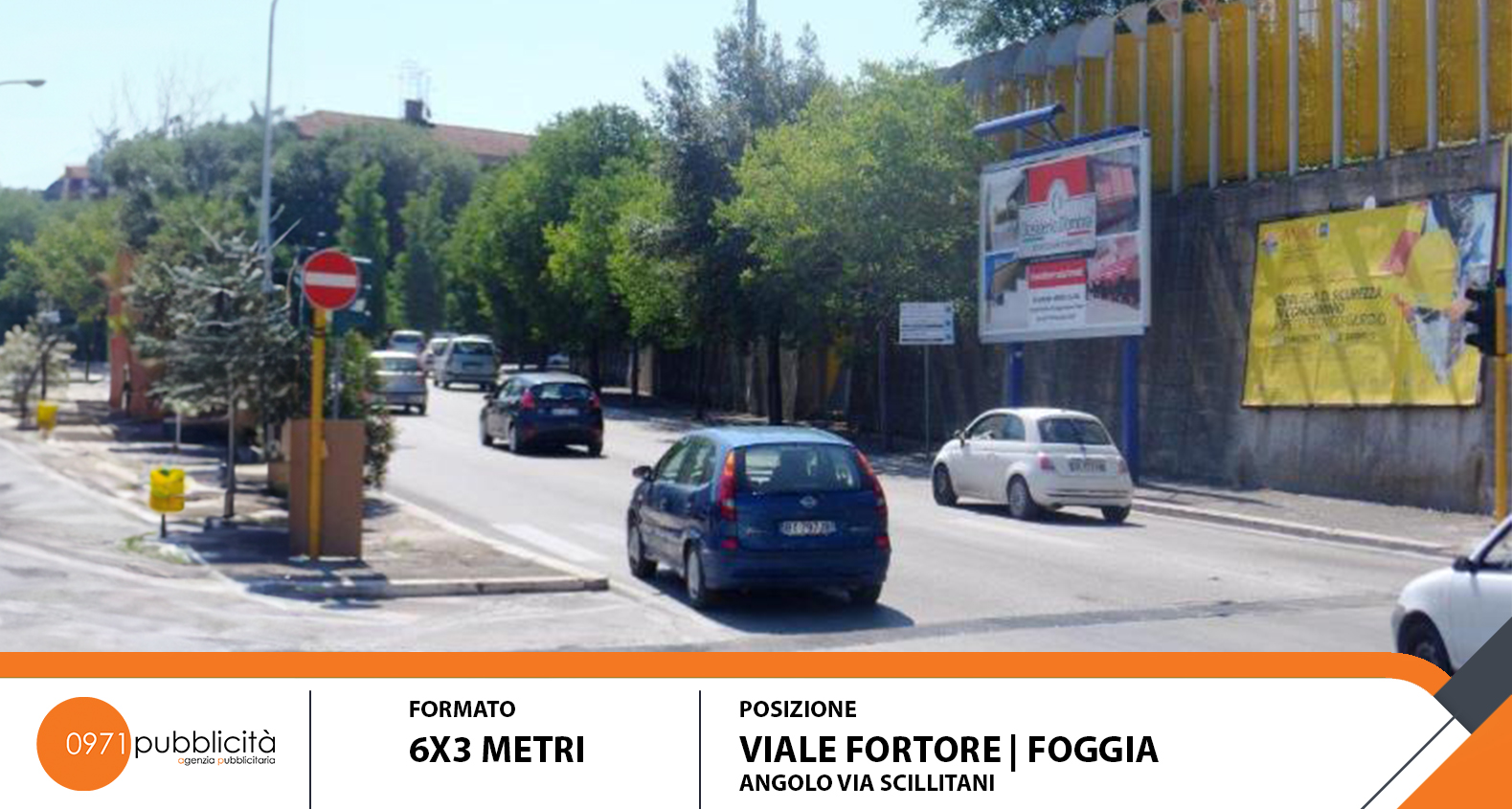 FOGGIA | VIALE FORTORE (ANGOLO VIA SCILLITANI) | POSTER 6X3