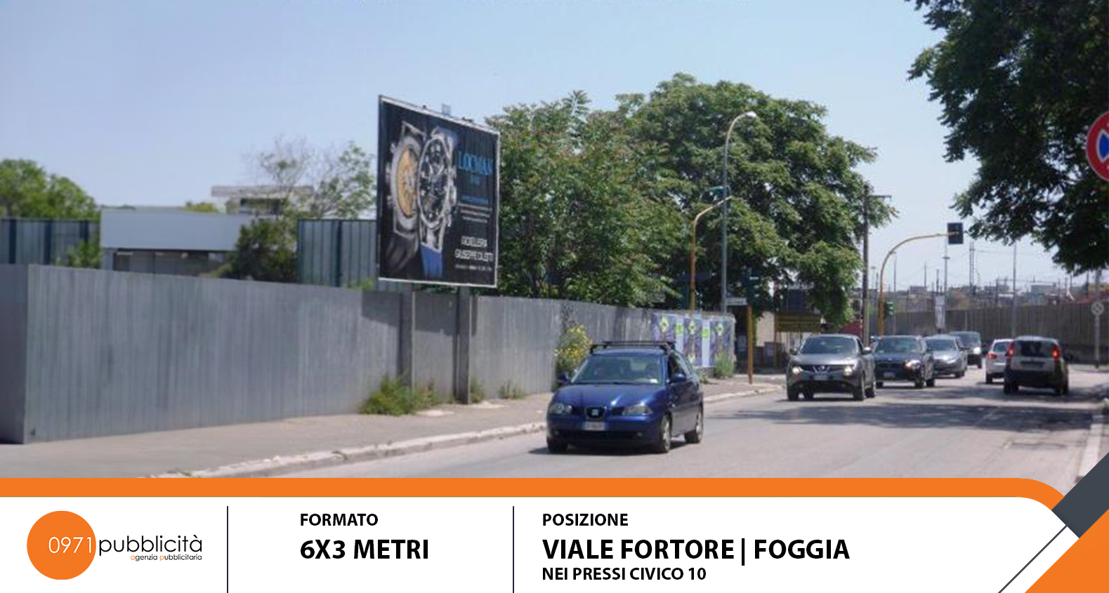 FOGGIA | VIALE FORTORE (PRESSO CIVICO #10) | POSTER 6X3