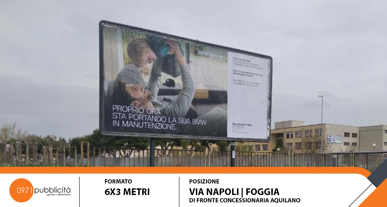 FOGGIA | VIA NAPOLI (DI FRONTE CONCESSIONARIA AQUILANO) | POSTER 6X3
