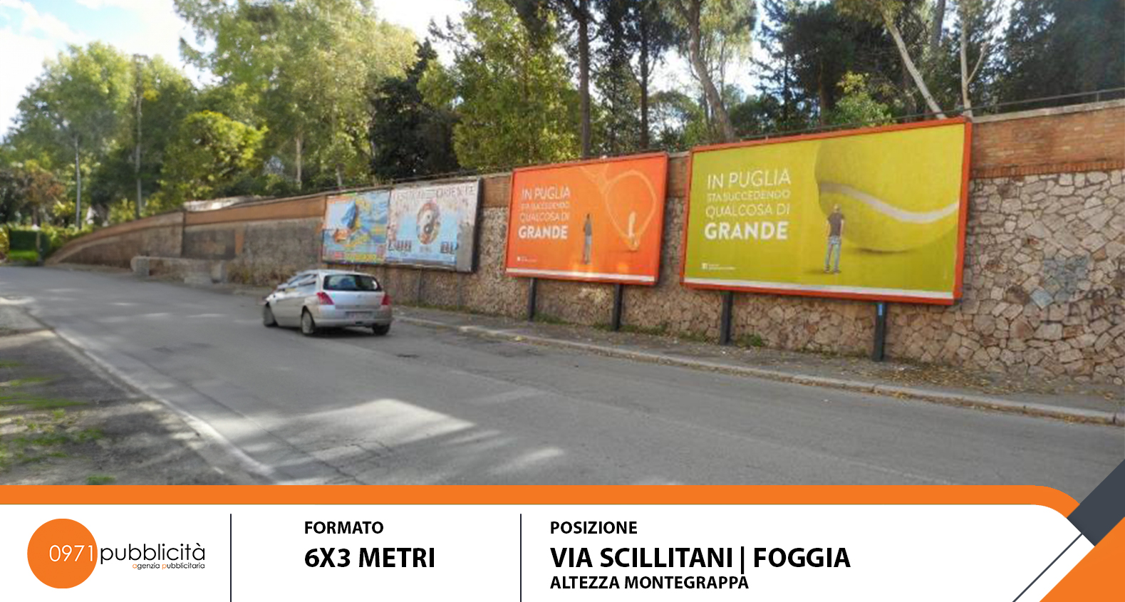 FOGGIA | VIA SCILLITANI (ALTEZZA MONTEGRAPPA) | POSTER 6X3