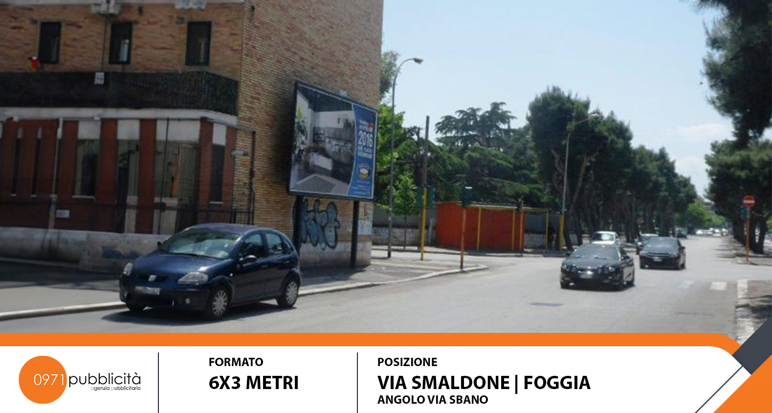 FOGGIA | VIA SMALDONE (ANGOLO VIA SBANO) | POSTER 6X3