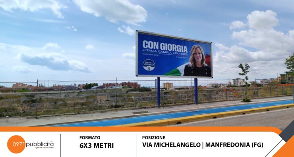 MANFREDONIA | VIA MICHELANGELO | POSTER 6X3