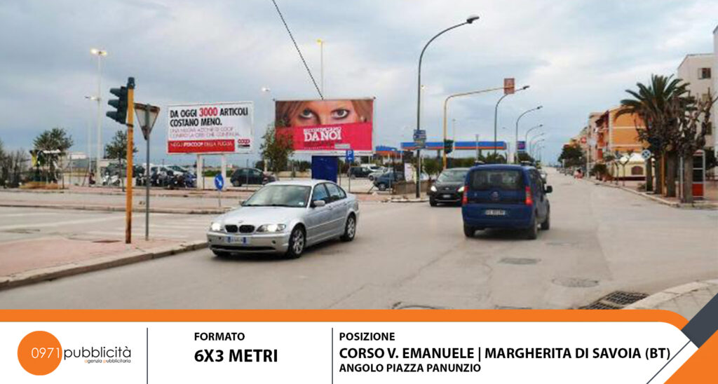 MARGHERITA DI SAVOIA | CORSO V. EMANUELE (ANGOLO PIAZZA PANUNZIO) | POSTER 6X3