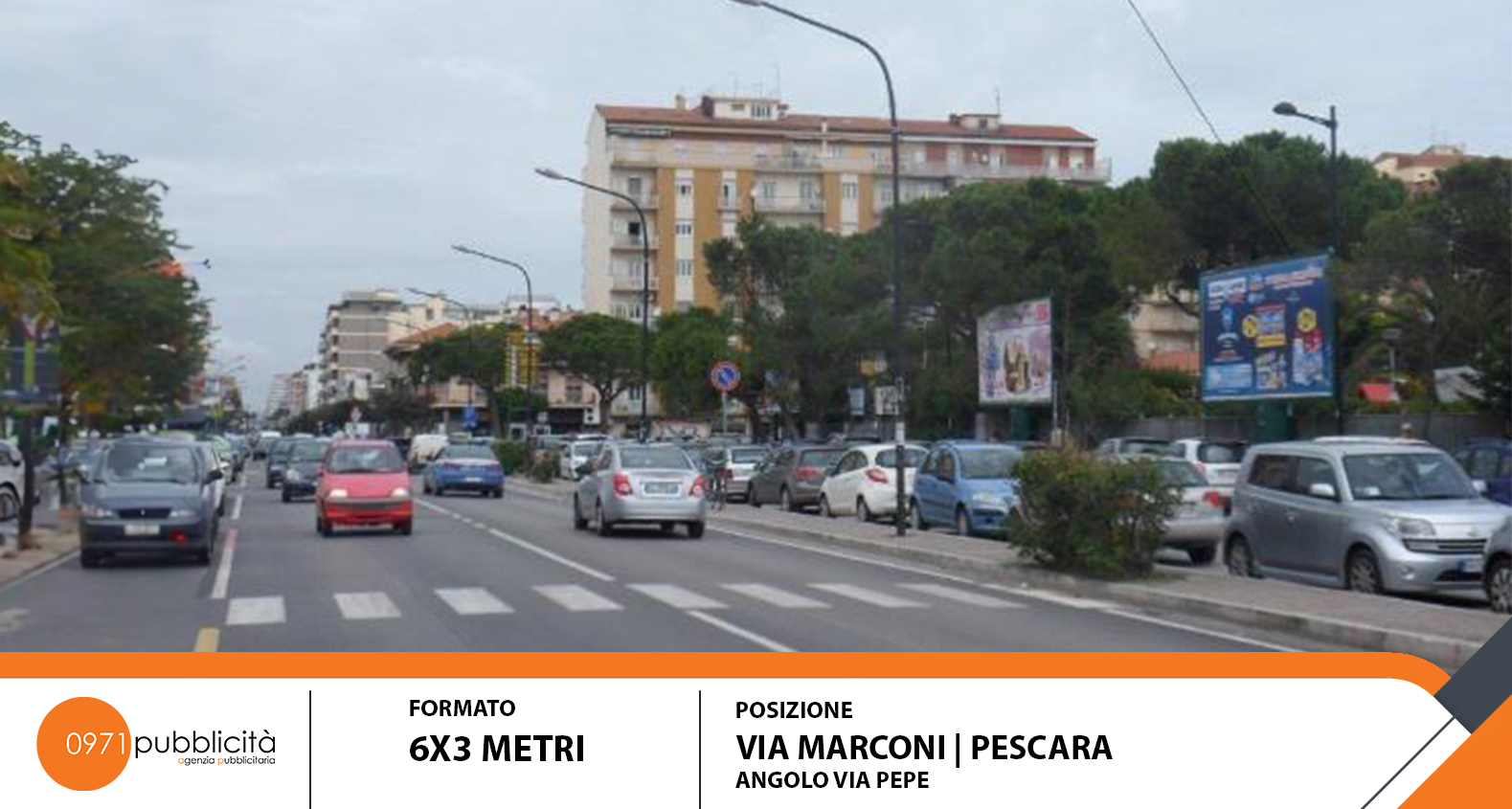 PESCARA | VIA MARCONI (ANGOLO VIA PEPE) | POSTER 6X3