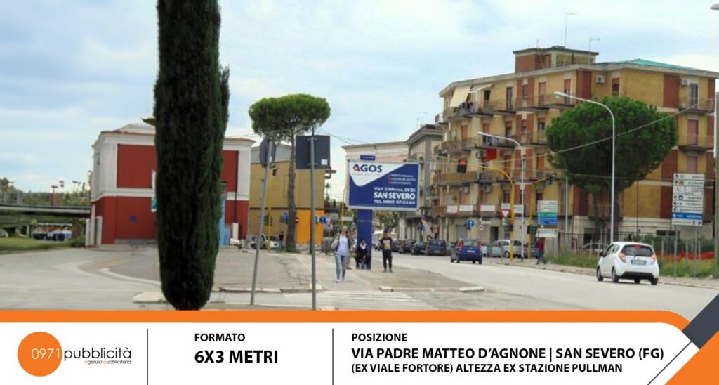 S. SEVERO | VIA PADRE MATTEO D'AGNONE (ALTEZZA EX STAZIONE PULMANN) | POSTER 6X3