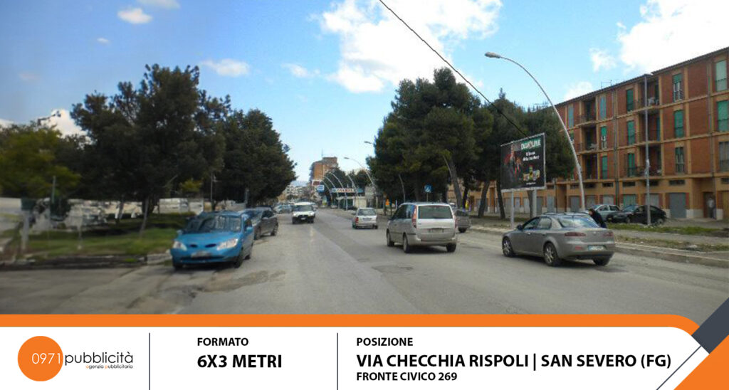 S. SEVERO | VIA CECCHIA RESPOLI (FRONTE CIVICO #269) | POSTER 6X3