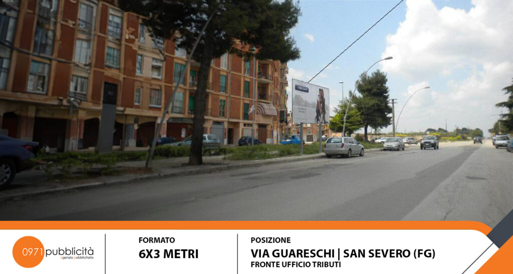 S. SEVERO | VIA GUARESCHI (FRONTE UFFICIO TRIBUTI) | POSTER 6X3