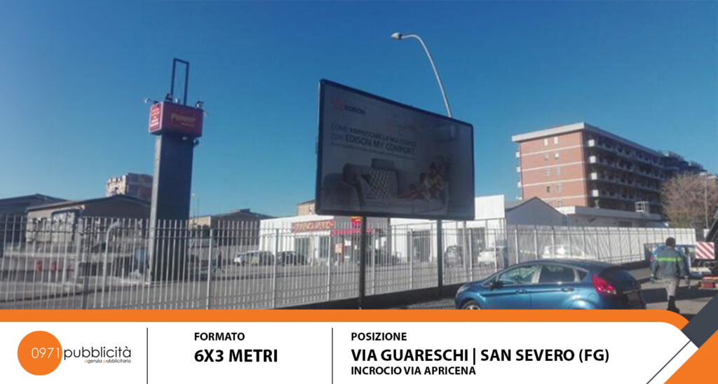 S. SEVERO | VIA GUARESCHI (INCROCIO VIA APRICENA) | POSTER 6X3