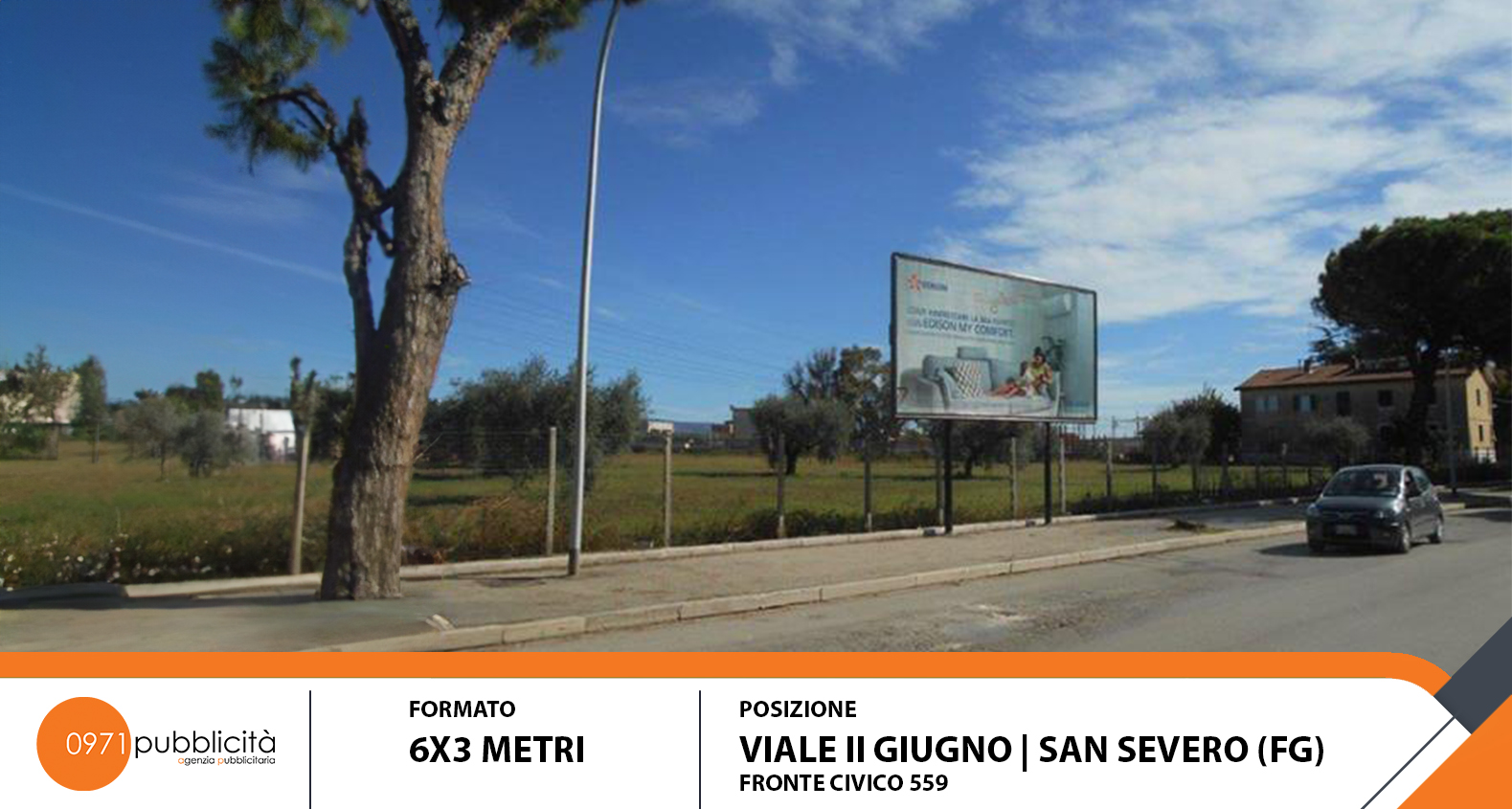 S. SEVERO | VIALE II GIUGNO (FRONTE CIVICO #559) | POSTER 6X3