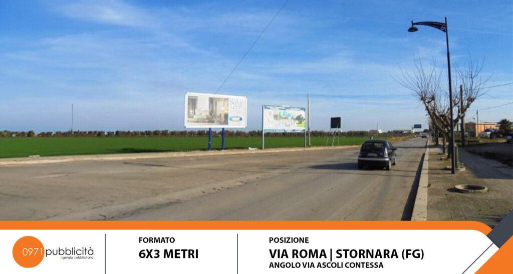 STORNARA | VIA ROMA (ANGOLO VIA ASCOLI CONTESSA) | POSTER 6X3