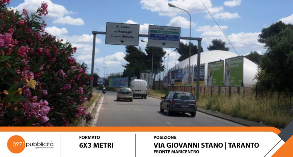 TARANTO | VIA GIOVANNI STANO (FRONTE MARICENTRO) | POSTER 6X3