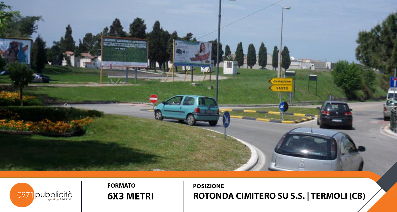 TERMOLI | ROTONDA CIMITERO SU S.S. | POSTER 6X3
