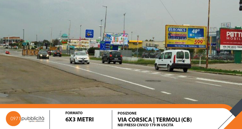 TERMOLI | VIA CORSICA (PRESSO CIVICO #179 IN USCITA) | POSTER 6X3