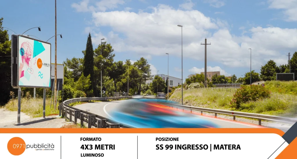 POSTER 6X3 SS 99 INGRESSO - MATERA