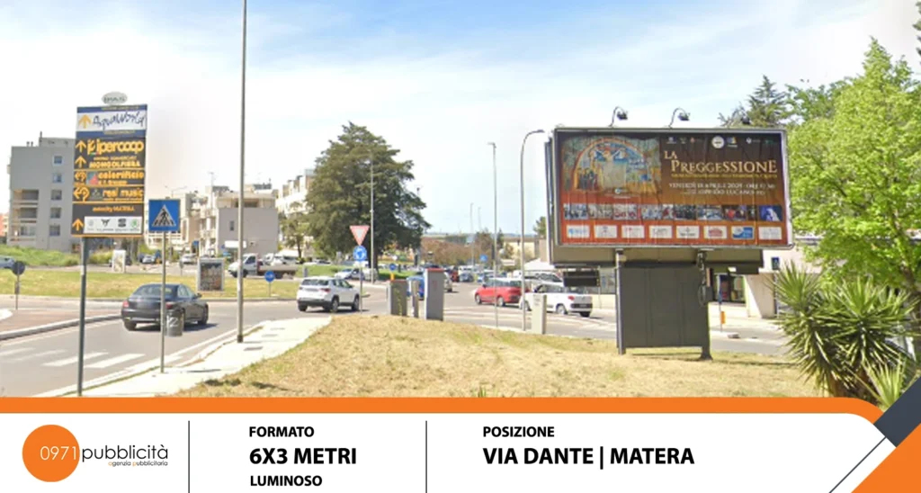 VIA DANTE 6X3 - MATERA POSTER 6X3