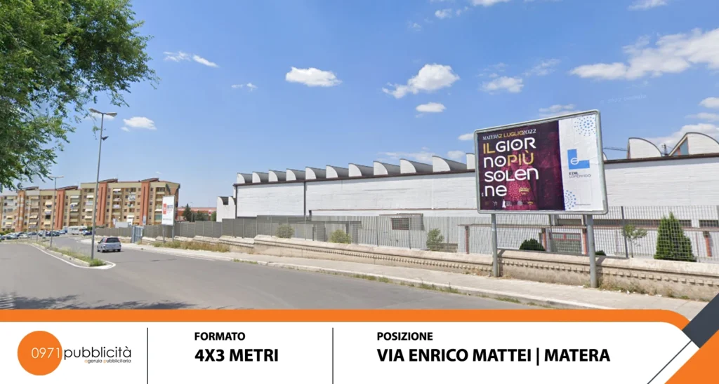 VIA MATTEI - MATERA poster 6x3